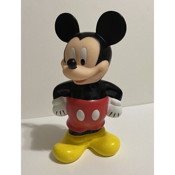 Vintage Disney Big Mickey Mouse Sipper Cup Figural Water Bottle 12" No Straw - Picture 1 of 6